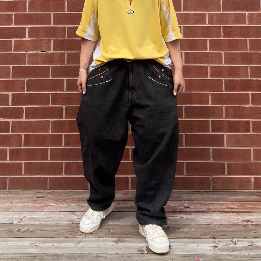 Y2K Red Ape Baggy Jeans